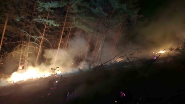 Mudurnu'da Yangın Kısa Sürede Kontrol Altına Alındı