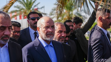 İran Meclis Başkanı Irak'ta Süleymani'yi Ziyaret Etti