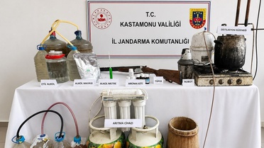 Kastamonu'da Kaçak Alkol Operasyonu