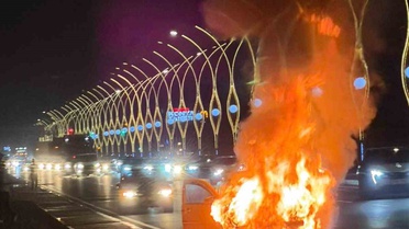 Polatlı'da Seyir Halindeki Araçta Yangın