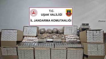 Uşak'ta Kaçak Tütün ve Uyuşturucu Operasyonu