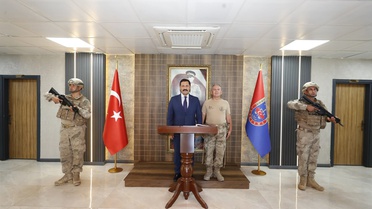 Vali Masatlı'dan Jandarma Komutanlığına Ziyaret
