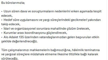 Yargı Hizmetleri Rehberi Yayınlandı