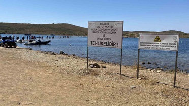 Ayvalık'ta Yalancı Boğaz'da can güvenliği alarmı