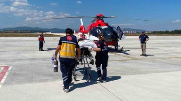 Kastamonu'da İnme Hastası Helikopterle Ankara'ya Sevk Edildi