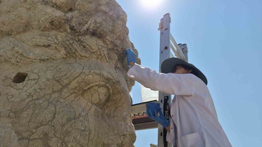 Nemrut Dağı'ndaki Heykeller Nano Teknolojiyle Güçlendiriliyor