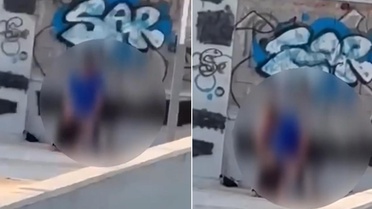 Güpegündüz çatıda ilişkiye girdiler