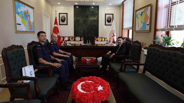 Barış Borucu'dan Kaymakam Acar'a Ziyaret