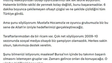 Bursaspor Başkanı'ndan Hakemlere Tepki