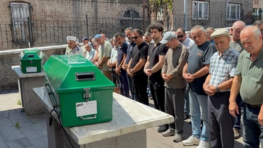Dede ve Torununun Cenazesi Defnedildi