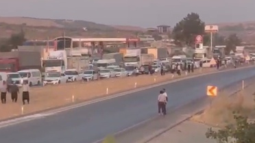 Gaziantep'te Trafik Kazası Sonrası Eylem