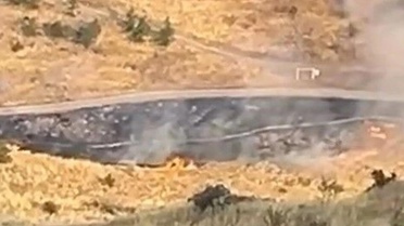 Mamak'ta yangının başlama anı kamerada