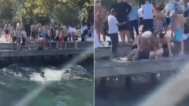 Bebek Sahili'nde boğulma tehlikesi geçiren kadını çevredekiler kurtardı
