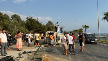 Alanya'da Trafik Kazası: İki Yaralı