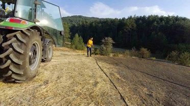 Mudurnu'da Anız Yangını Kontrol Altına Alındı