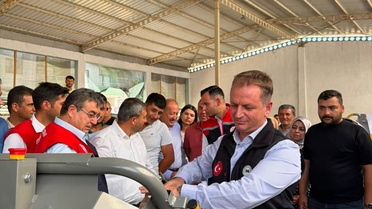 Gülnar'da Üreticilere Su Tankı Hibe Edildi