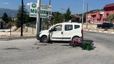 Mudurnu'da Motosiklet Kazası: 1 Yaralı