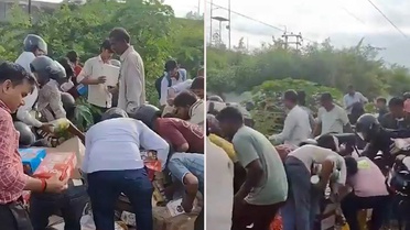 Kapmak için kapıştıkları şey mide bulandırdı