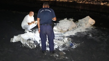 Samsun sahilinde şüpheli madde paniği: Ekipler alarma geçti