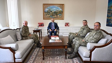 Gazi Tümgeneral Ala, Edirne Valisi'ni Ziyaret Etti