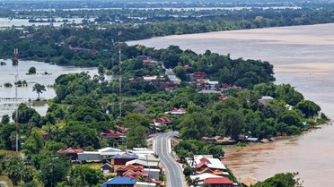Kamboçya'da Mekong Nehri Taşması