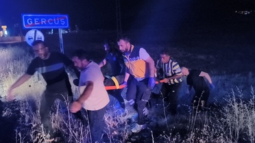 Gercüş'te pikap takla attı: 2 yaralı