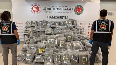 Edirne sınırında 287 kilo esrar ele geçirildi