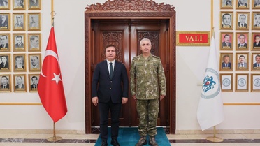 Tümgeneral Aktaş'tan Vali Aydoğdu'ya Ziyaret