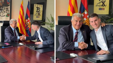 Barcelona'ya imzayı atan Livakovic'in mutluluğu gözlerinden okundu