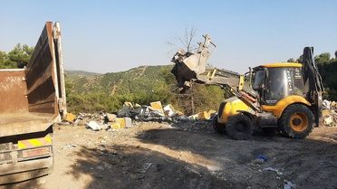 Bilecik Belediyesi’nden orman sahasına atık dökenlere cezai işlem