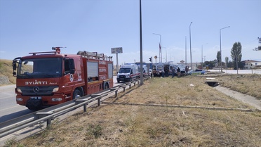 Sungurlu'da Ambulans ve Pikap Çarpıştı