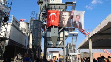 Bingöl'e saatte 260 ton kapasiteli asfalt plenti