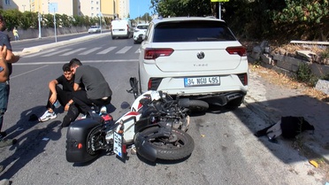 Maltepe'de Motosiklet Kazası