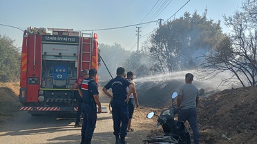 Ödemiş'te Yangın Kontrol Altına Alındı