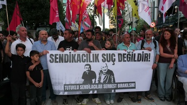 İşçilerin Tutuklanması Protesto Edildi