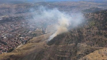 Bozüyük'te arazi yangınları kontrol altında