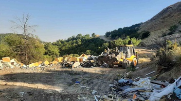 Orman sahasına atık döken şahsa ceza