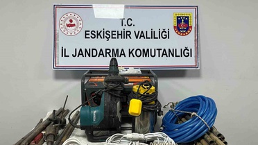 Eskişehir'de Kaçak Kazıya Suçüstü