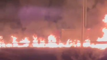 Pozantı'da TIR yangını