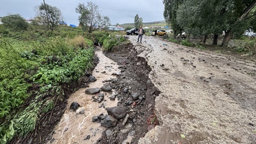 Ardahan'da Sağanak ve Dolu Hasar Verdi