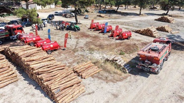 Ayvacık'ta Orman Yangınlarına Karşı Tanker Desteği