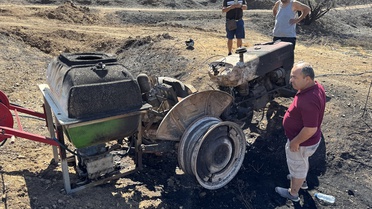 Fethiye'de Yangınla Mücadele Edenin Traktörü Yandı