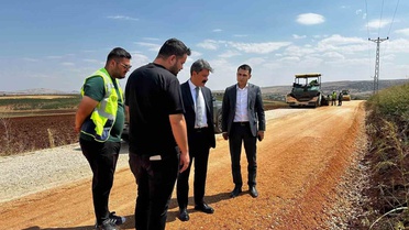 Adıyaman'da Sıcak Asfalt Çalışmaları İncelendi