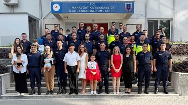Manavgat Jandarma'da rütbe terfi töreni