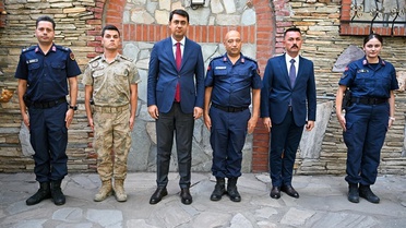 Uşak'ta Jandarma Personeline Terfi Töreni