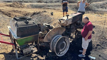 Fethiye'de Yangın Korkusu: Traktörüyle Yangına Mücadele Eden Adam Mahsur Kaldı