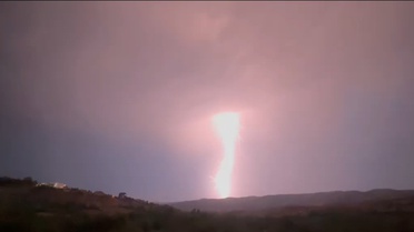 Elazığ'da Şimşekler Göz Doldurdu
