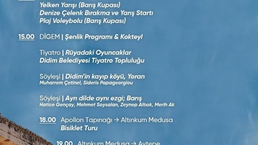 Didim Belediyesi tarafından düzenlenen 31. Didim Barış Şenliği başlıyor