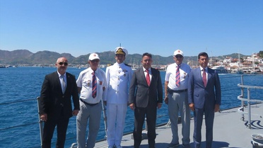 Kaymakam Kaya, TCG Bora'yı ziyaret etti