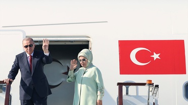 Erdoğan Bişkek'te ŞİÖ Zirvesi'ne Katılmak Üzere Yola Çıktı